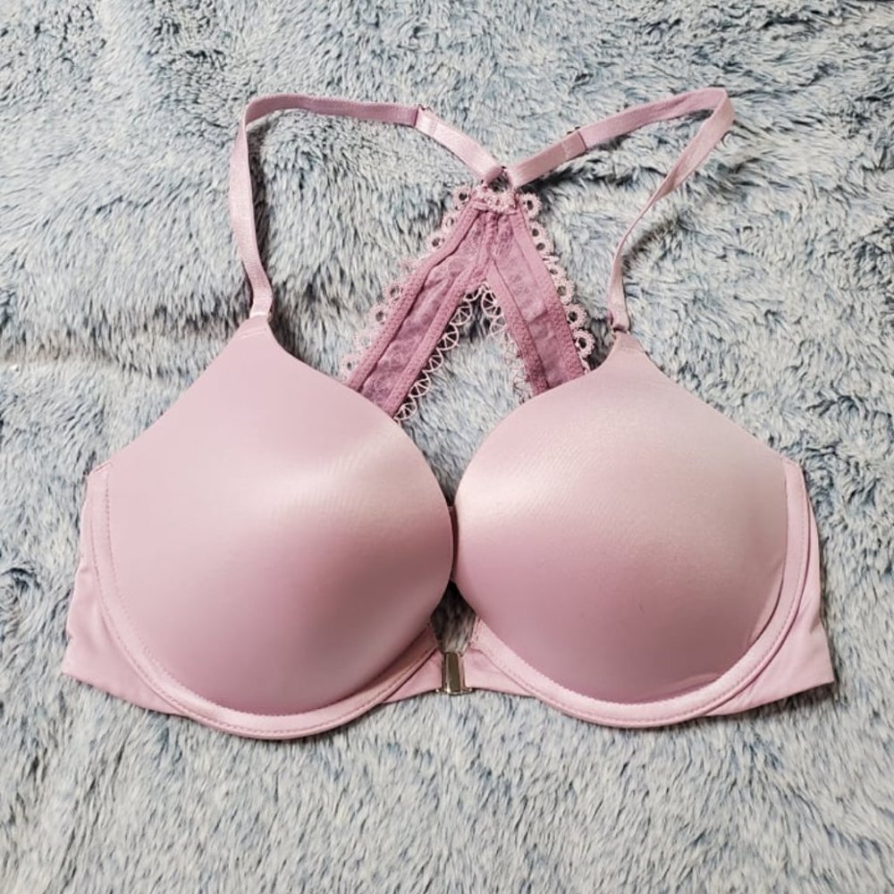 Victoria's Secret Front Clasp Closure Very Sexy Push-Up Bra 32D EUC